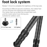 Tragbares Klappstativ aus Kohlefaser für Spiegelreflexkameras, kardanische Fotografie-Halterung mit niedrigem Schwerpunkt, BEXIN RC254, BEXIN RC254+LH-28 – Bild 8