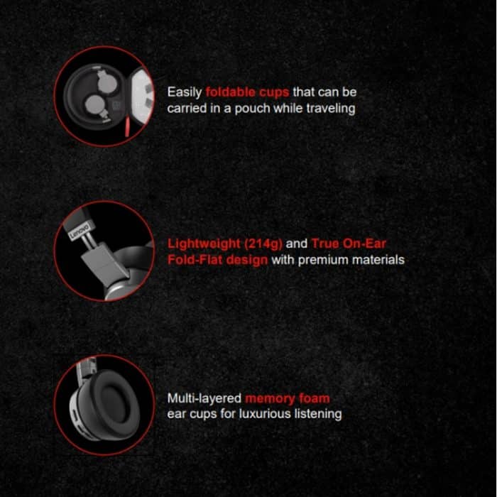 Lenovo ThinkPad X1 Kopfmontierte Bluetooth-Kopfhörer mit aktiver Geräuschunterdrückung – Bild 9