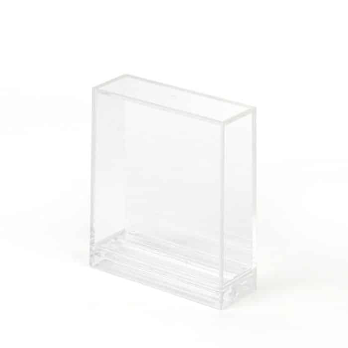 Doppelseitiger transparenter quadratischer Fotorahmenständer für Polaroids – Bild 2