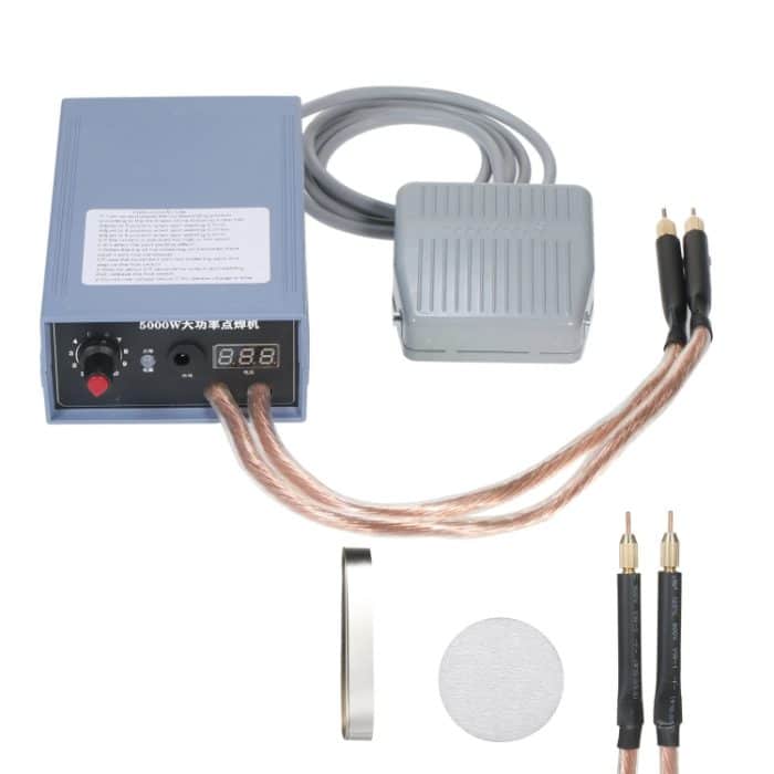Tragbares 18650-Akku-Punktschweißgerät 5000 W Hochleistungs-Handpunktschweißgerät, Footswitch Version EU Plug, Automatic Version EU Plug, Footswitch Version US Plug, Automatic Version US Plug – Bild 1