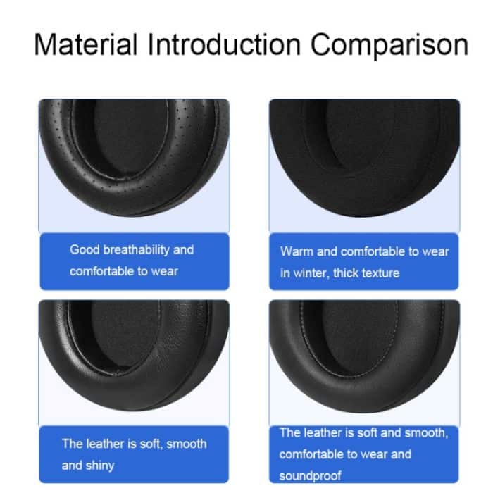 2 Stück Headset-Schwammhülsen-Ohrenschützer-Headset-Abdeckung für Philips X2HR/X1/X2/X3, Velvet, Protein, Lambskin, Punched – Bild 3