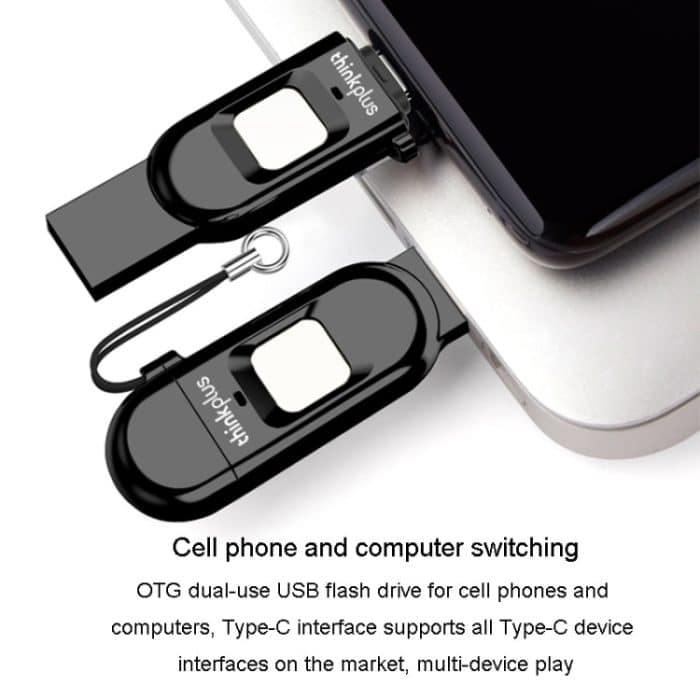 Lenovo Thinkplus TFU301 Dual Interface Typ-C+USB-Fingerabdruck-verschlüsseltes USB-Flash-Laufwerk, TFU301 32G, TFU301 256G – Bild 4