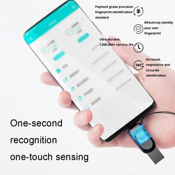 Lenovo Thinkplus TFU301 Dual Interface Typ-C+USB-Fingerabdruck-verschlüsseltes USB-Flash-Laufwerk, TFU301 32G, TFU301 256G – Bild 9