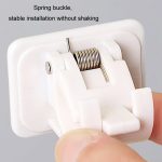 Backfarbe No Punch Curtain Teleskopstangenhaken Stützhalterung, 30cm-50cm, 40cm-70cm, 55cm-90cm, 60cm-110cm, White Hook 2pcs/set, Transparent Hook 2pcs/set – Bild 6