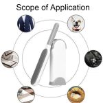 Kleidung Sofa Staubentferner Haushalt No-Wash doppelseitige elektrostatische Haarentfernungsbürste, S Gray, L Gray, S Blue, L Blue – Bild 4
