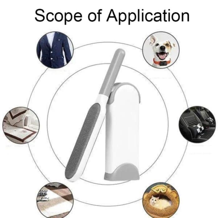 Kleidung Sofa Staubentferner Haushalt No-Wash doppelseitige elektrostatische Haarentfernungsbürste, S Gray, L Gray, S Blue, L Blue – Bild 4