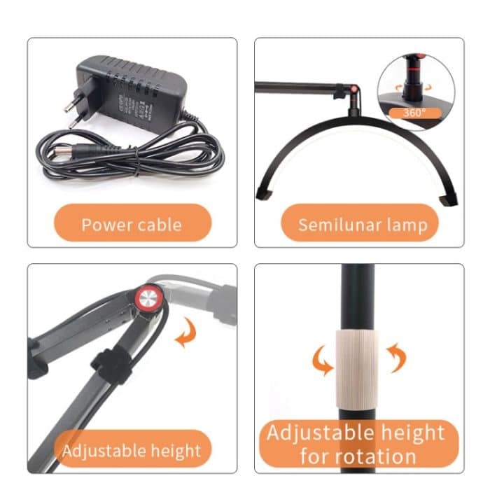 LED-Halbmond-Schönheitslampe, Maniküre, Augenbrauen, Tätowierungen, Wimpernfülllicht, EU Plug, US Plug, UK Plug, AU Plug – Bild 5