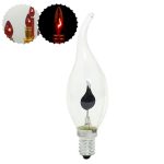 Retro-Flammen-Glühbirne, LED, energiesparende Lichtquelle, Kerze, dekorative Glühbirne, E14 Transparent Flame Pull Tail, E14 Transparent Flame Pointed, E14 Red Flame Pull Tail, E14 Red Flame Pointed, E27 Transparent Flame Pull Tail...