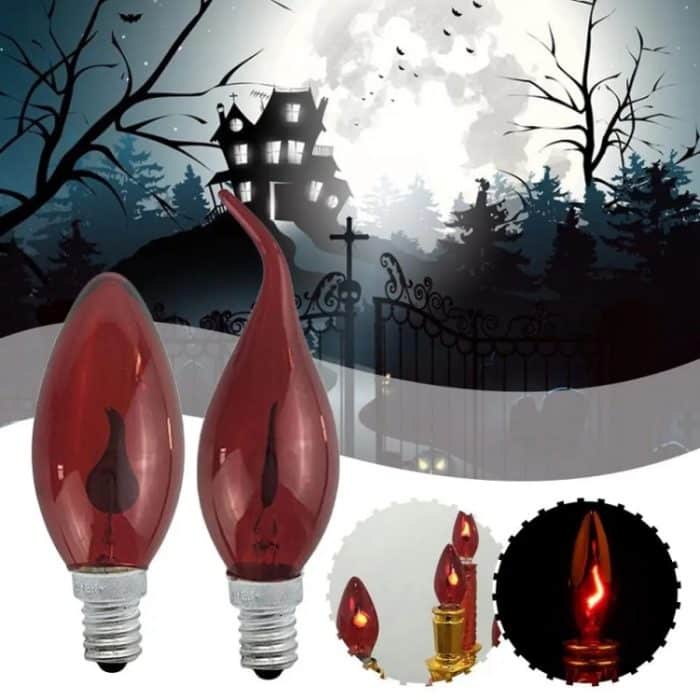 Retro-Flammen-Glühbirne, LED, energiesparende Lichtquelle, Kerze, dekorative Glühbirne, E14 Transparent Flame Pull Tail, E14 Transparent Flame Pointed, E14 Red Flame Pull Tail, E14 Red Flame Pointed, E27 Transparent Flame Pull Tail... – Bild 4