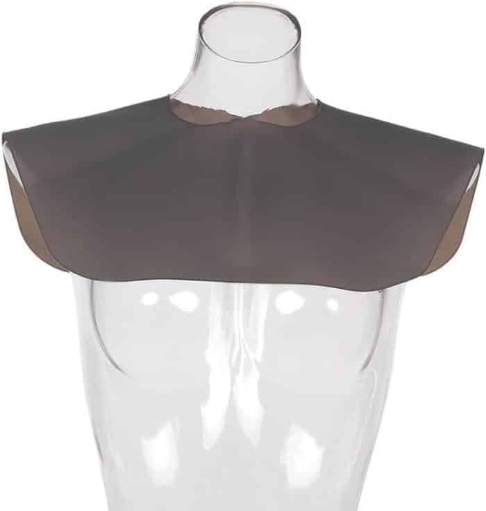 Haarschneiden, verstellbare Schalumhänge, Silikon-Friseurpolster, Halswickelschutz für Salon, Small Red, Small Gray, Large Red, Large Gray – Bild 3