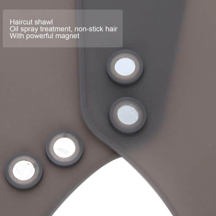 Haarschneiden, verstellbare Schalumhänge, Silikon-Friseurpolster, Halswickelschutz für Salon, Small Red, Small Gray, Large Red, Large Gray – Bild 5