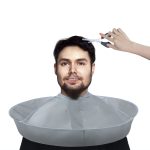 Haarschnitt-Umhang aus PE-Material, 60 cm, Regenschirm-Design, Salon-Friseur-Umhang für Haarfärbe-Dauerwelle, PE