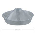 Haarschnitt-Umhang aus PE-Material, 60 cm, Regenschirm-Design, Salon-Friseur-Umhang für Haarfärbe-Dauerwelle, PE – Bild 2