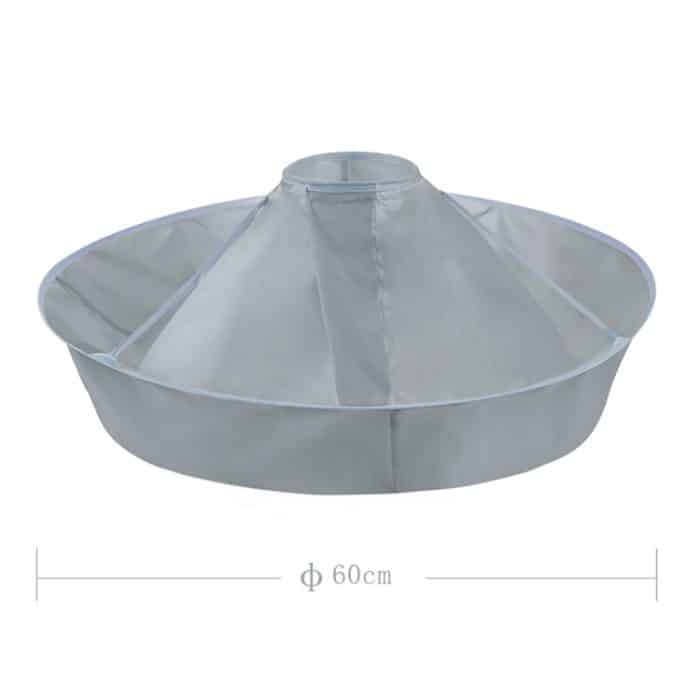 Haarschnitt-Umhang aus PE-Material, 60 cm, Regenschirm-Design, Salon-Friseur-Umhang für Haarfärbe-Dauerwelle, PE – Bild 2