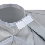 Haarschnitt-Umhang aus PE-Material, 60 cm, Regenschirm-Design, Salon-Friseur-Umhang für Haarfärbe-Dauerwelle, PE – Bild 3