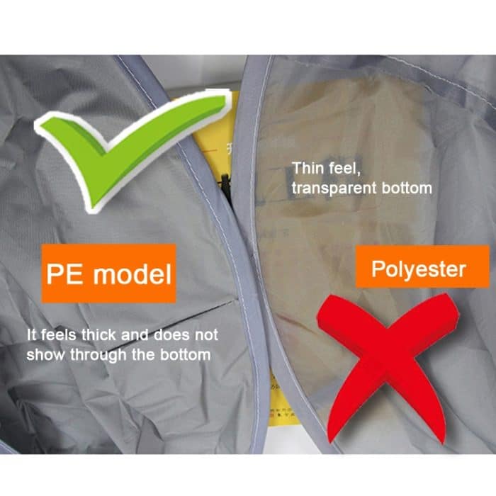 Haarschnitt-Umhang aus PE-Material, 60 cm, Regenschirm-Design, Salon-Friseur-Umhang für Haarfärbe-Dauerwelle, PE – Bild 7