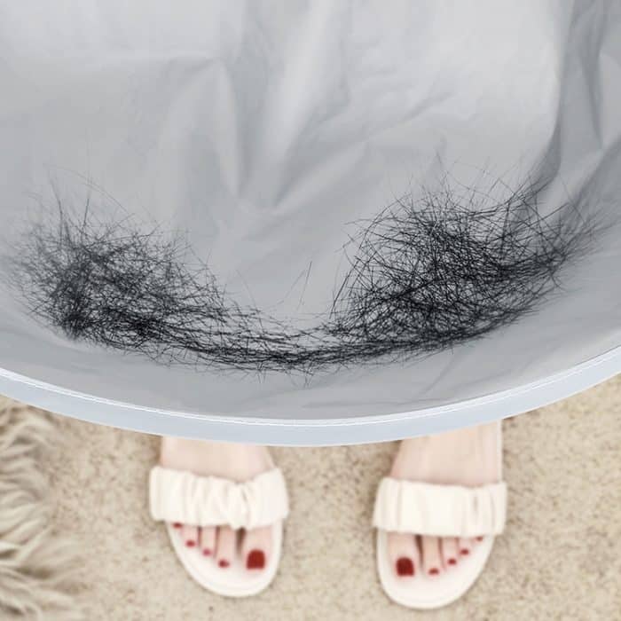 Haarschnitt-Umhang aus PE-Material, 60 cm, Regenschirm-Design, Salon-Friseur-Umhang für Haarfärbe-Dauerwelle, PE – Bild 8