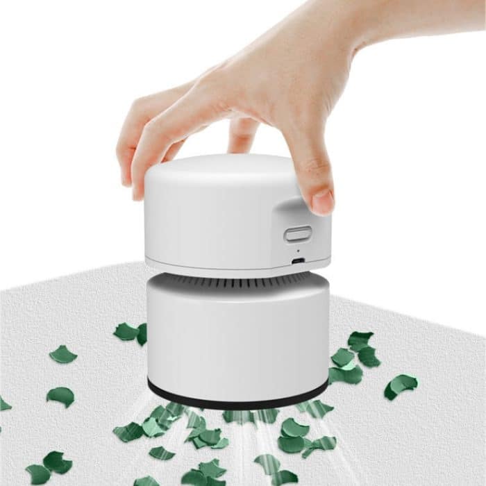 Desktop-Mini-Staubsauger, USB wiederaufladbar, für Büro und Zuhause, tragbarer Papierreiniger – Bild 11