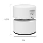 Desktop-Mini-Staubsauger, USB wiederaufladbar, für Büro und Zuhause, tragbarer Papierreiniger – Bild 3