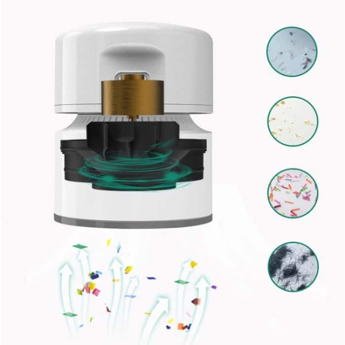 Desktop-Mini-Staubsauger, USB wiederaufladbar, für Büro und Zuhause, tragbarer Papierreiniger – Bild 10