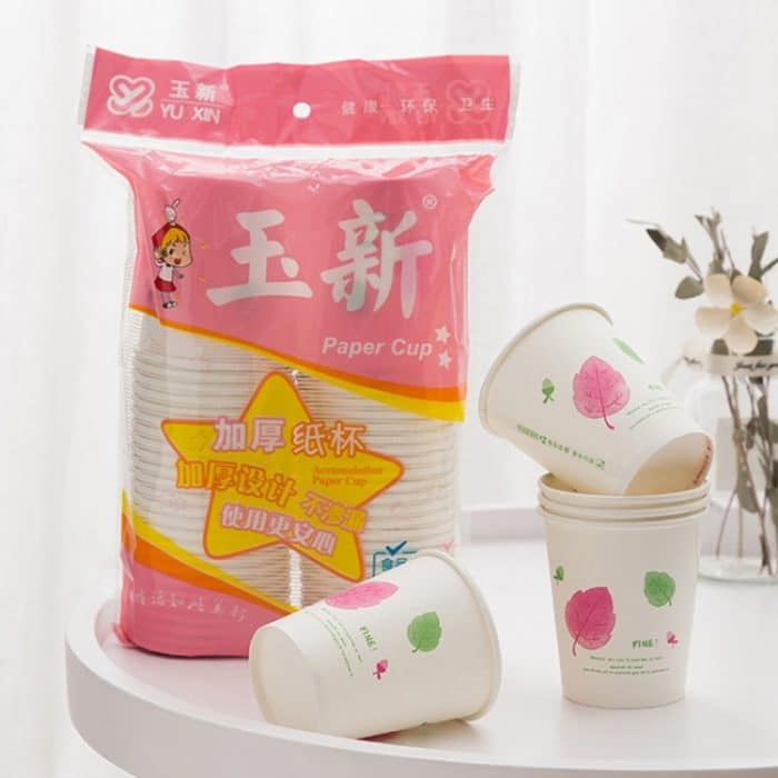 250 ml Einweg-Pappbecher, verdickter Holzzellstoff-Wasserbecher, 25pcs /Pack – Bild 6