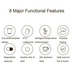 JB-01 Intelligente Temperaturmessung, magnetische LCD-Digitalanzeige, automatischer Mischbecher, Magnetic (White) – Bild 4