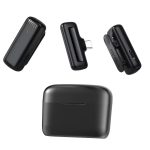 Ein bis zwei Outdoor-Aufnahme-Lavalier-Mikrofone, kabelloses Mikrofon mit Geräuschunterdrückung für Live-Streaming, Type-C, 8 Pin