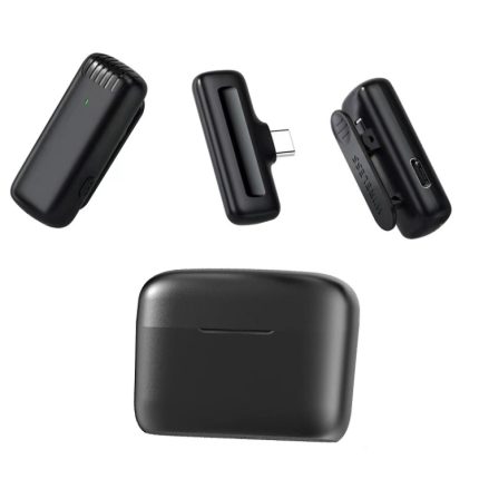 Ein bis zwei Outdoor-Aufnahme-Lavalier-Mikrofone, kabelloses Mikrofon mit Geräuschunterdrückung für Live-Streaming, Type-C, 8 Pin
