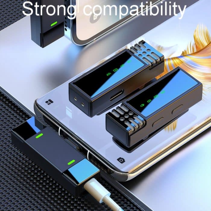 Ein bis zwei kabellose Lavalier-Mikrofone für Außenaufnahmen mit Geräuschunterdrückung, Type-C, 8 Pin – Bild 5