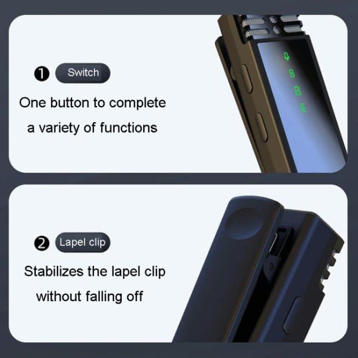 Ein bis zwei kabellose Lavalier-Mikrofone für Außenaufnahmen mit Geräuschunterdrückung, Type-C, 8 Pin – Bild 9