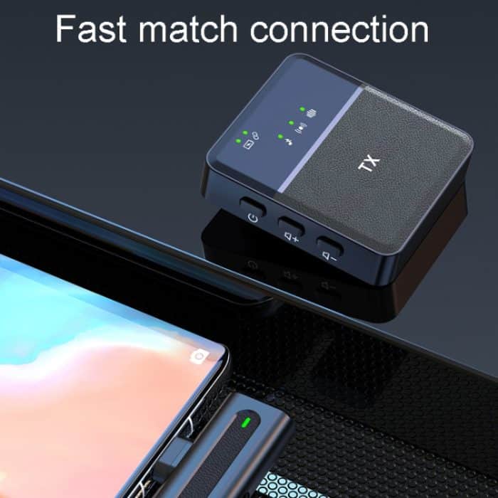 Drahtloses Lavalier-Mikrofon, Eins-zu-Eins-Live-Aufnahme, Mikrofone mit Geräuschunterdrückung, Type-C, 8 Pin – Bild 8