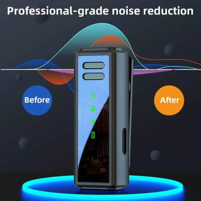 Ein bis zwei kabellose Lavalier-Mikrofone für Außenaufnahmen mit Geräuschunterdrückung, Type-C, 8 Pin – Bild 4