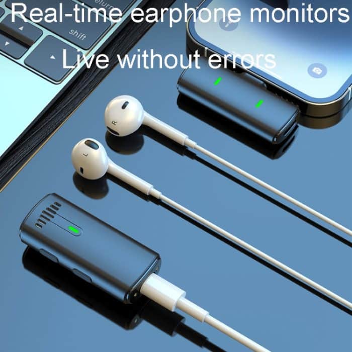 Ein bis zwei kabellose Lavalier-Mikrofone für Außenaufnahmen mit Geräuschunterdrückung, Type-C, 8 Pin – Bild 5