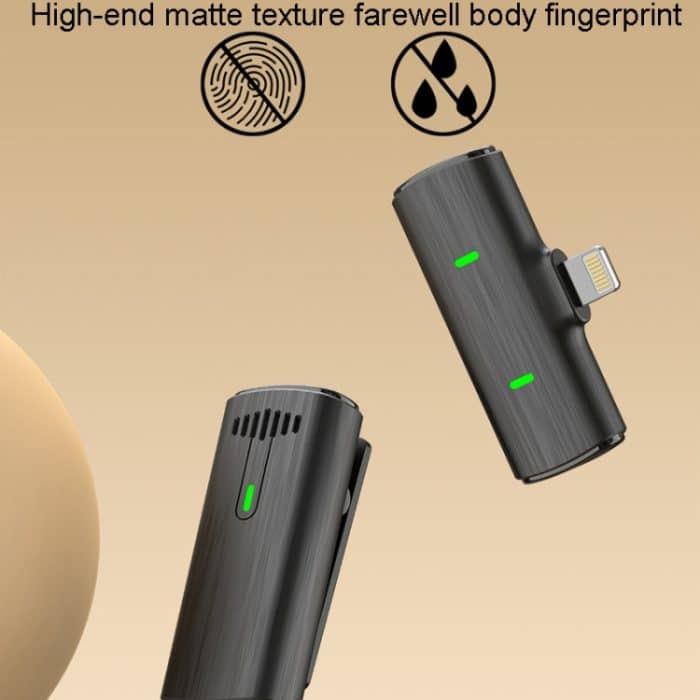 Ein bis zwei kabellose Lavalier-Mikrofone für Außenaufnahmen mit Geräuschunterdrückung, Type-C, 8 Pin – Bild 8