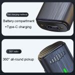 Ein bis zwei kabellose Lavalier-Mikrofone für Außenaufnahmen mit Geräuschunterdrückung, Type-C, 8 Pin – Bild 10