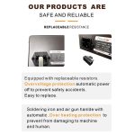 Baku BA-909D+ 750 W 3-in-1-Heißluft-Lötstation, Bildschirmentferner für Mobiltelefone, US Plug 110V, EU Plug 220V – Bild 14