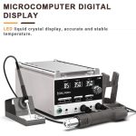 Baku BA-909D+ 750 W 3-in-1-Heißluft-Lötstation, Bildschirmentferner für Mobiltelefone, US Plug 110V, EU Plug 220V – Bild 4