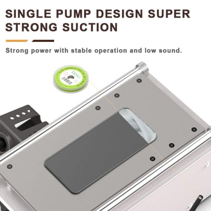 Baku BA-909D+ 750 W 3-in-1-Heißluft-Lötstation, Bildschirmentferner für Mobiltelefone, US Plug 110V, EU Plug 220V – Bild 6