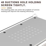 Baku BA-909D+ 750 W 3-in-1-Heißluft-Lötstation, Bildschirmentferner für Mobiltelefone, US Plug 110V, EU Plug 220V – Bild 8