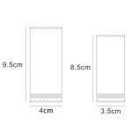 Maschinenversiegelter, durchscheinender, gefrosteter Nougat-Verpackungsbeutel, 200pcs /Pack 3.5x8.5cm, 200pcs /Pack 4x9.5cm – Bild 2