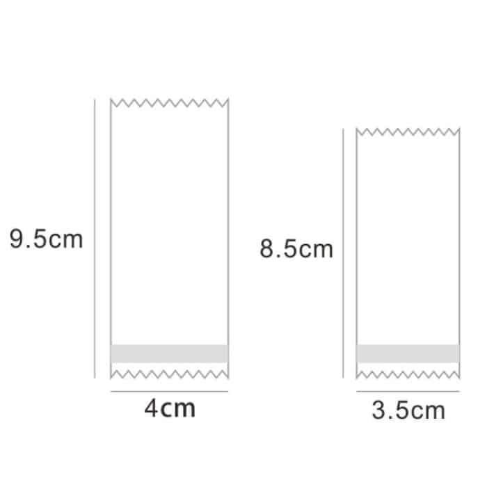 Maschinenversiegelter, durchscheinender, gefrosteter Nougat-Verpackungsbeutel, 200pcs /Pack 3.5x8.5cm, 200pcs /Pack 4x9.5cm – Bild 2