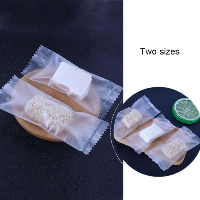 Maschinenversiegelter, durchscheinender, gefrosteter Nougat-Verpackungsbeutel, 200pcs /Pack 3.5x8.5cm, 200pcs /Pack 4x9.5cm – Bild 3