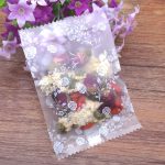 Durchscheinende, gefrostete Blumentee-Verpackungsbeutel, Kekse, maschinenversiegelte Plastiktüten, 100pcs /Pack 5.5x8.5cm, 100pcs /Pack 7x10cm, 100pcs /Pack 9x11.5cm – Bild 2