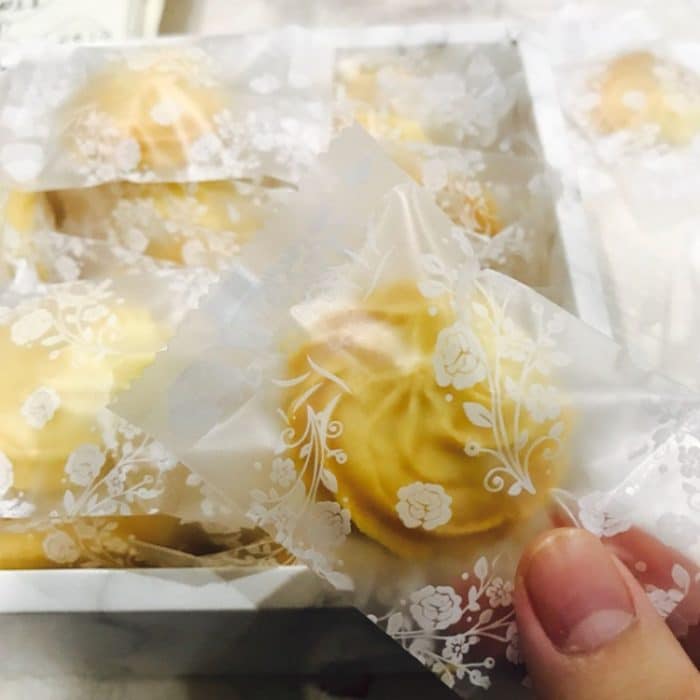 Durchscheinende, gefrostete Blumentee-Verpackungsbeutel, Kekse, maschinenversiegelte Plastiktüten, 100pcs /Pack 5.5x8.5cm, 100pcs /Pack 7x10cm, 100pcs /Pack 9x11.5cm – Bild 3