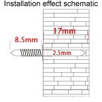 Sockelleisten, nicht stanzbare, marklose Nägel, einköpfige, bidirektionale gebogene Nägel, verpackt, 10pcs, 50pcs+1 Tool, 100pcs+1 Tool, 200pcs+1 Tool, 500pcs+5 Tools, 1000pcs+10 Tools – Bild 4