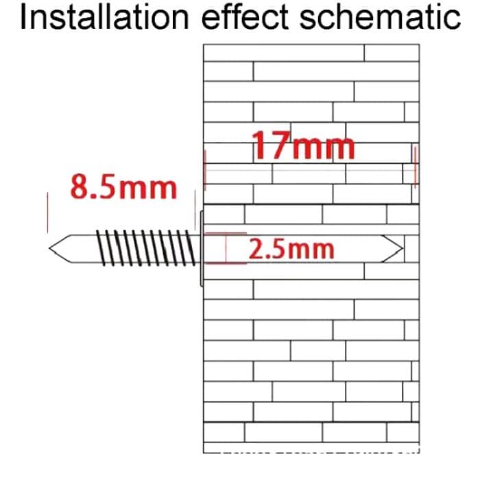 Sockelleisten, nicht stanzbare, marklose Nägel, einköpfige, bidirektionale gebogene Nägel, verpackt, 10pcs, 50pcs+1 Tool, 100pcs+1 Tool, 200pcs+1 Tool, 500pcs+5 Tools, 1000pcs+10 Tools – Bild 4