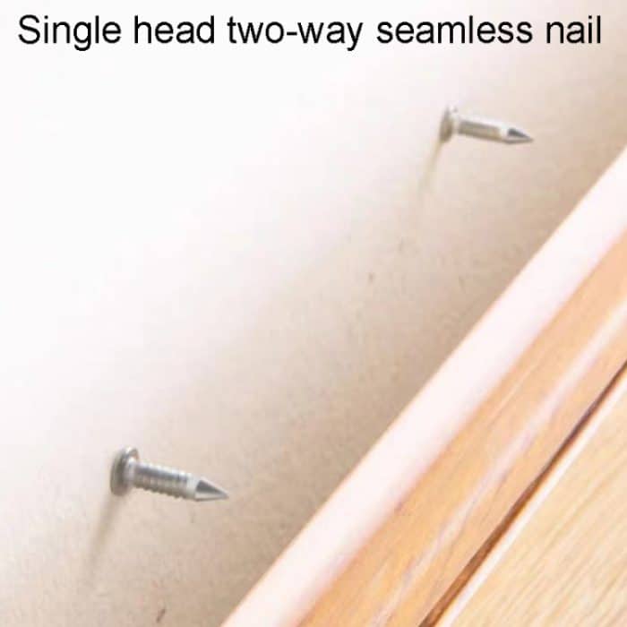 Sockelleisten, nicht stanzbare, marklose Nägel, einköpfige, bidirektionale gebogene Nägel, verpackt, 10pcs, 50pcs+1 Tool, 100pcs+1 Tool, 200pcs+1 Tool, 500pcs+5 Tools, 1000pcs+10 Tools – Bild 5