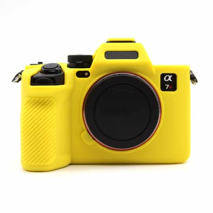 TBD0604197201.jpg Für Sony A7RV spiegellose Kamera Schutzhülle aus Silikon, Yellow, Red, Camouflage, Black, Dark Green, Coffee, White, Blue – Bild 1