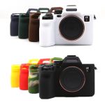 Für Sony A7RV spiegellose Kamera Schutzhülle aus Silikon, Yellow, Red, Camouflage, Black, Dark Green, Coffee, White, Blue – Bild 2