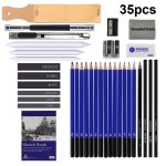 35-in-1 Malskizzenstift-Set, professionelle Zeichenwerkzeuge, 35-in-1